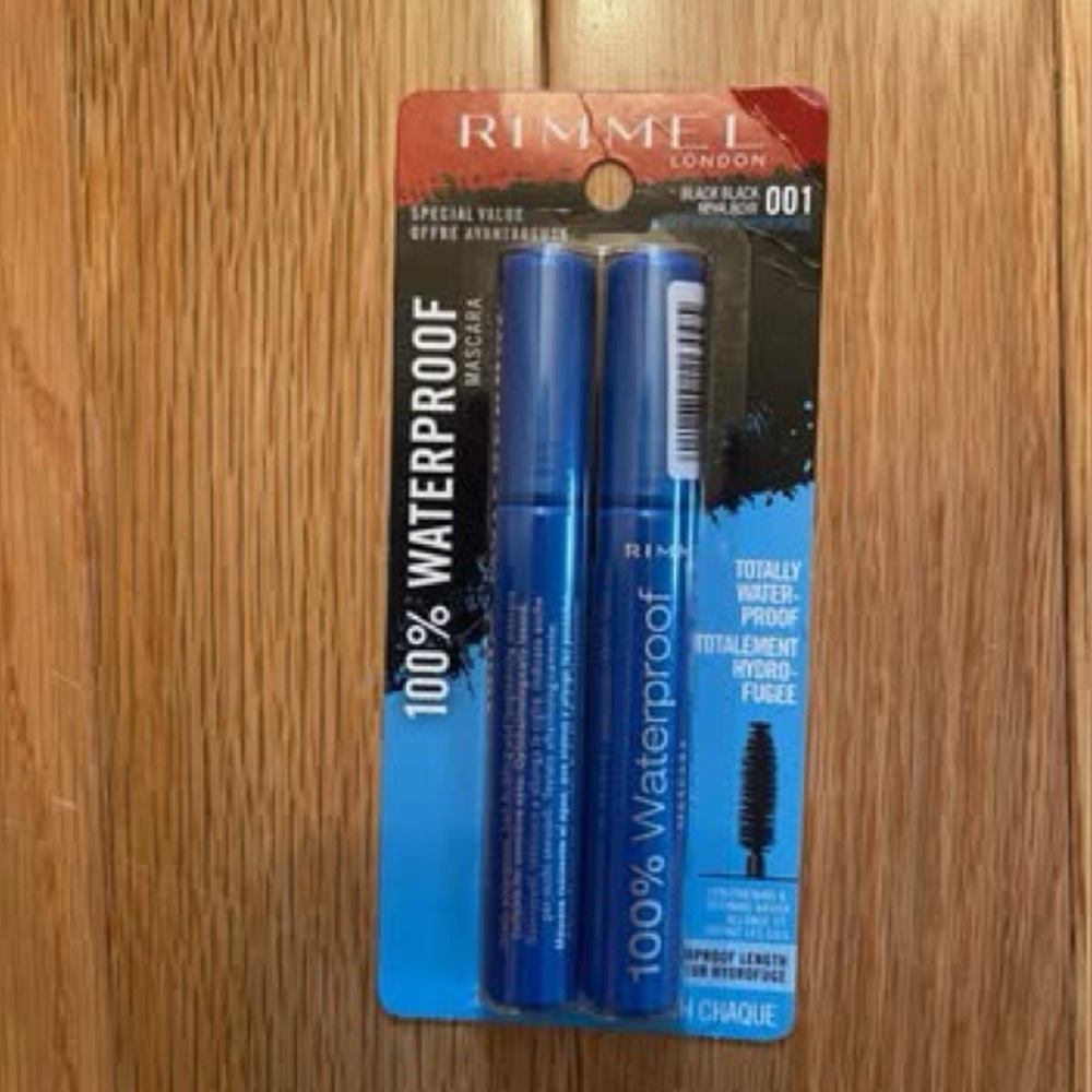 New In Package, Rimmel London 100% waterproof mascara